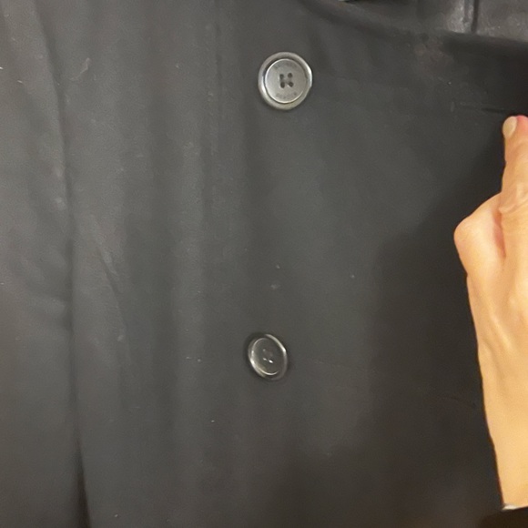 Axcess a Liz caliborone company wool women’s coat black , great condition size M - Picture 7 of 7